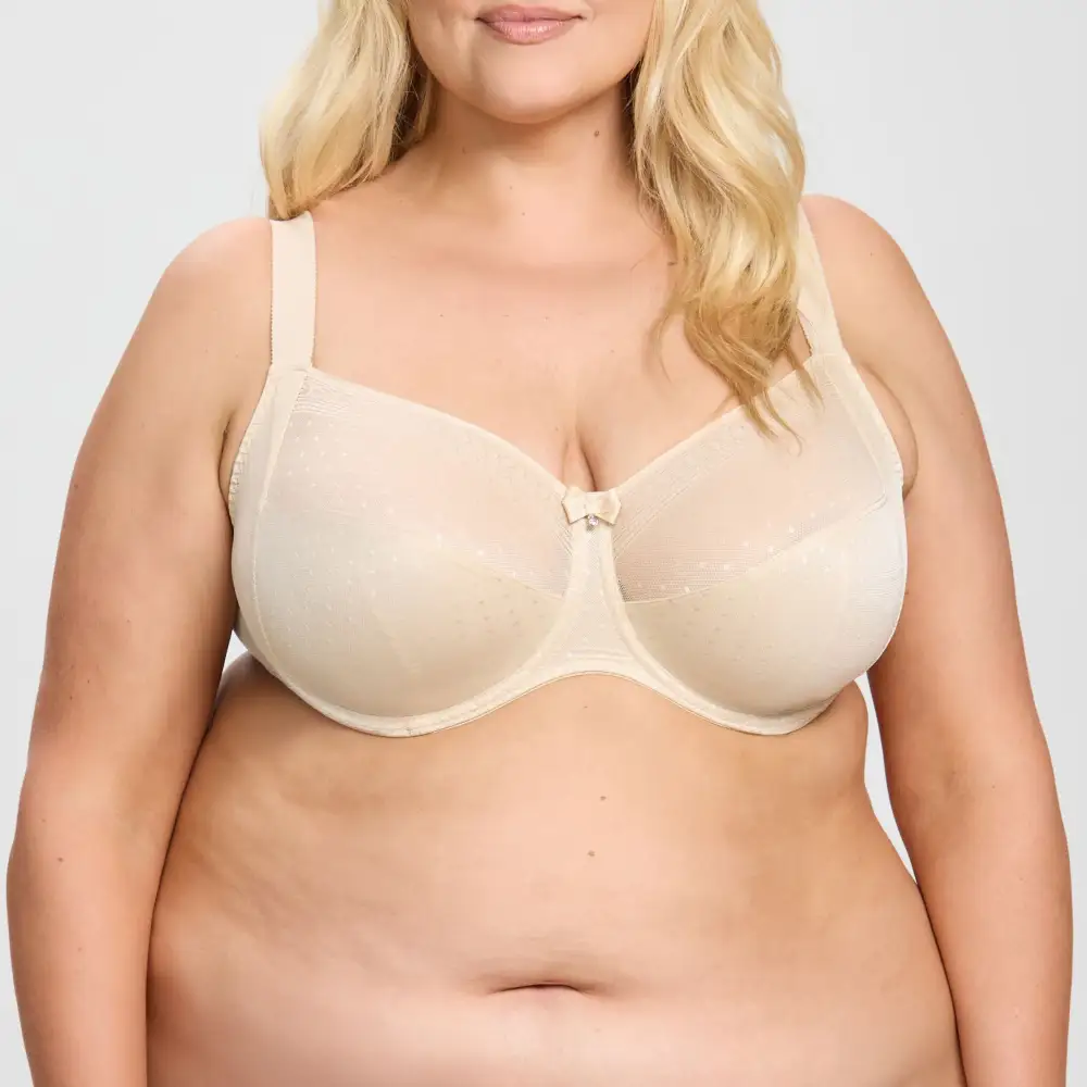 Women's Full Coverage Underwire Seamless Lined Cup Mesh Bra