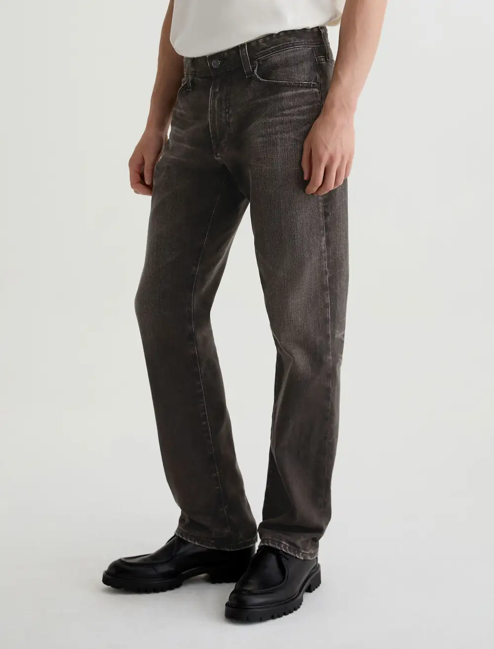 Men's Classic Straight Mid Rise Zip Fly Jeans