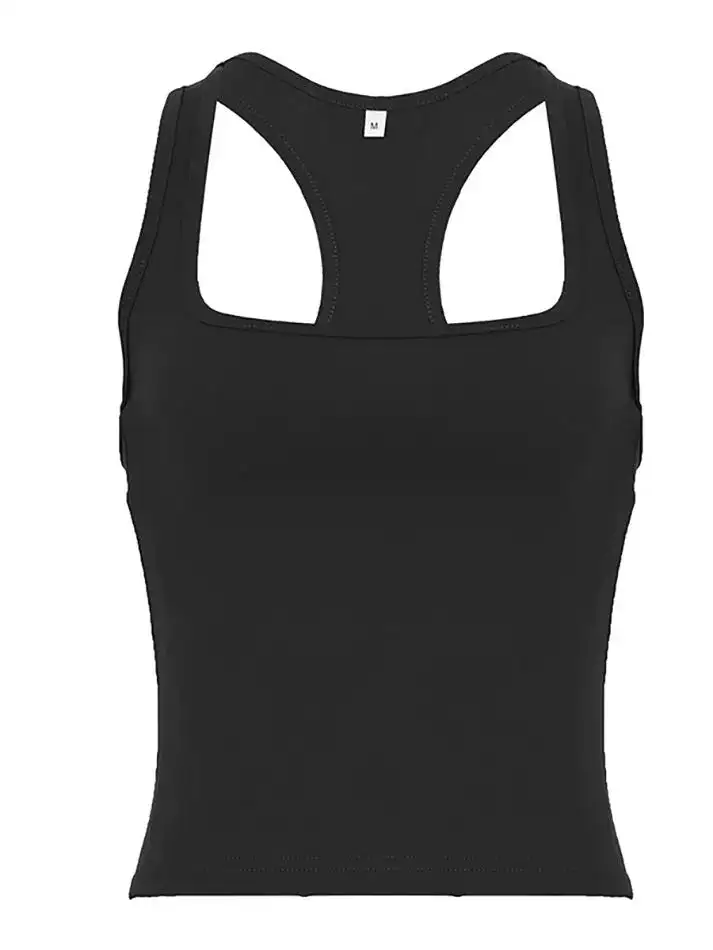 Square-Neck Slim-Fit Tank Top