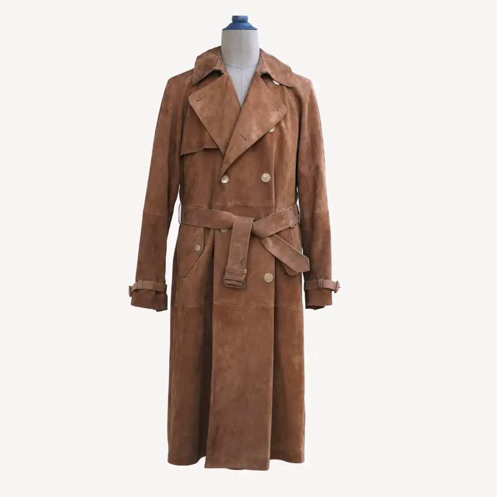 Suede Classic Trench Coat