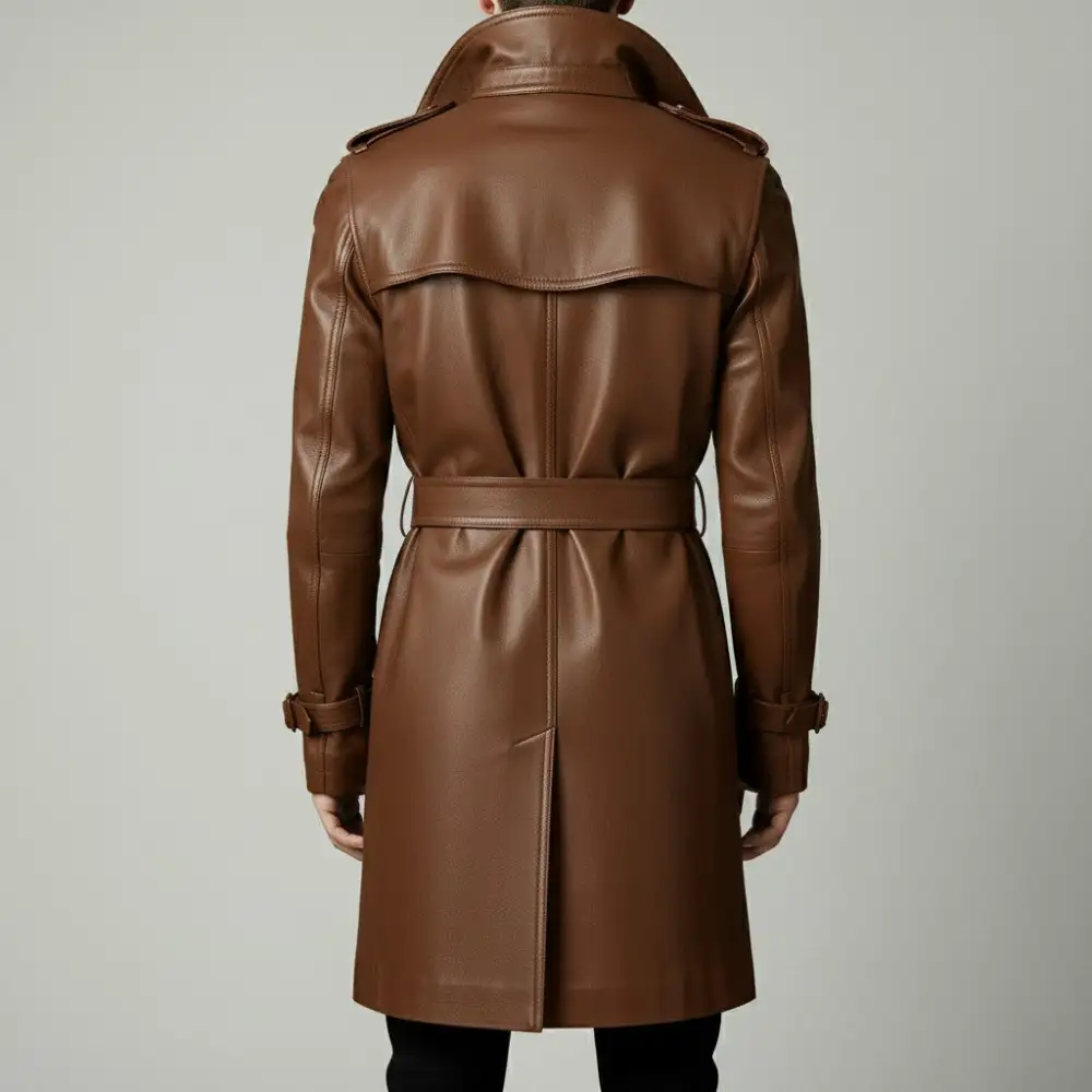 Cowhide Belted Coat