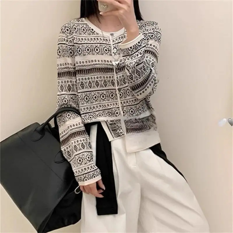 Women's Jacquard Cardigan