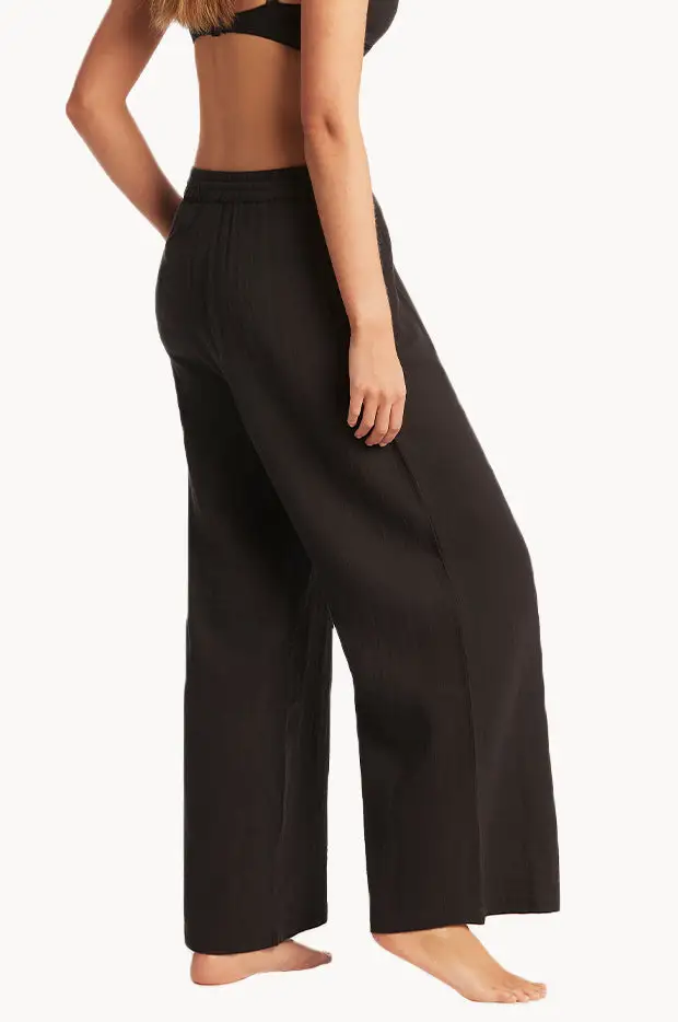 Pocketed Cotton Gauze Pants
