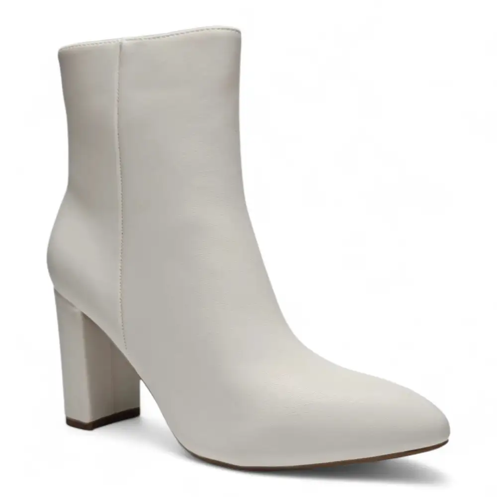 Brazil Block Heel Pointed Booties