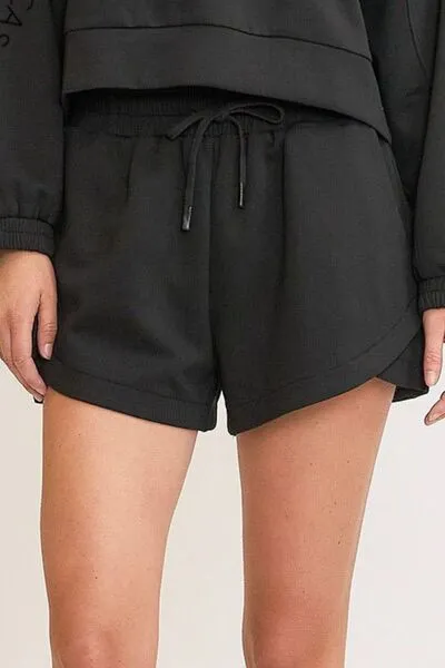 Full Size Drawstring Sweatshorts with Pockets Shorts