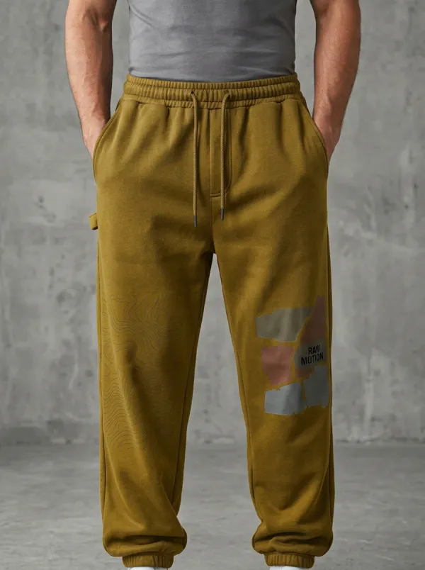 Graphic Sweatpants Topographic Men's Sweatpants