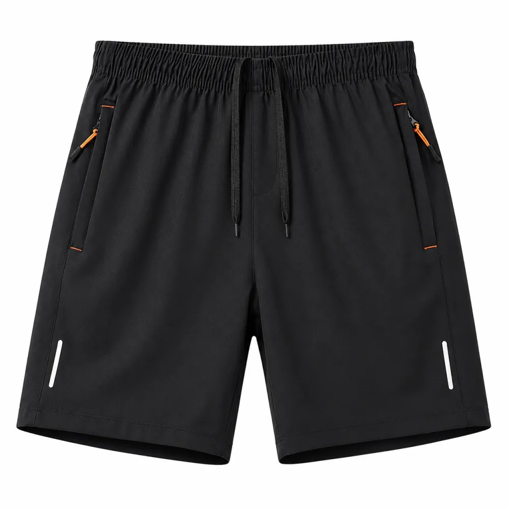 Men's 5-Pack Quick-Dry Slim-Fit Solid-Color Athletic Shorts