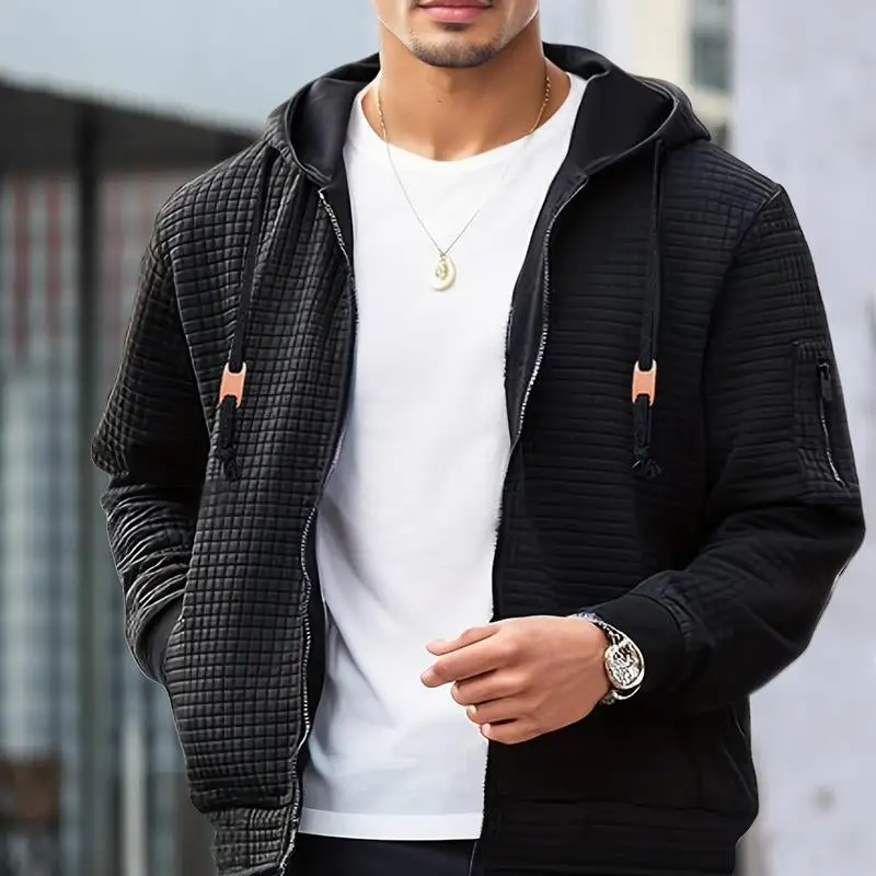 Textured Work Waffle Jacket