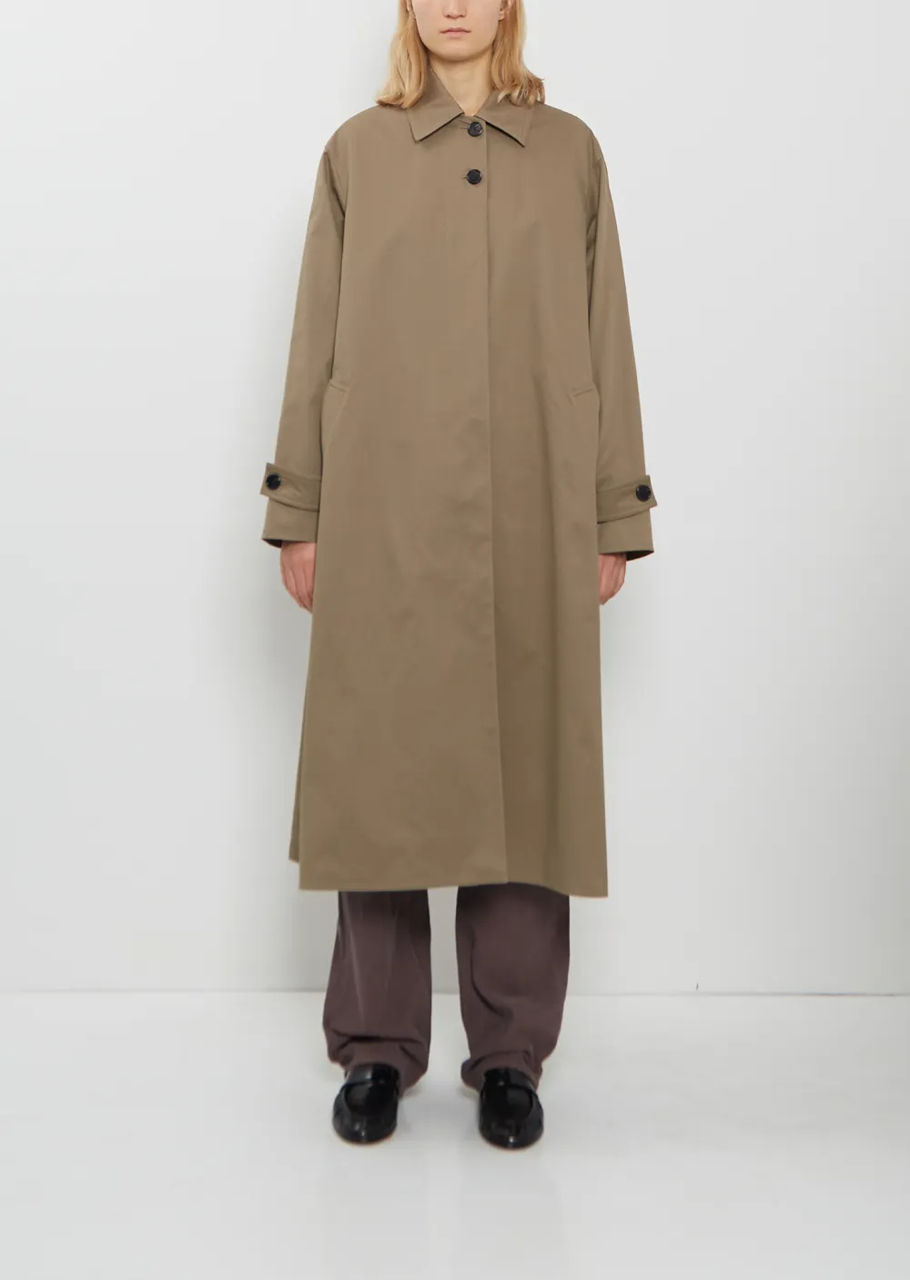 Women's Twill Single Breasted Coat