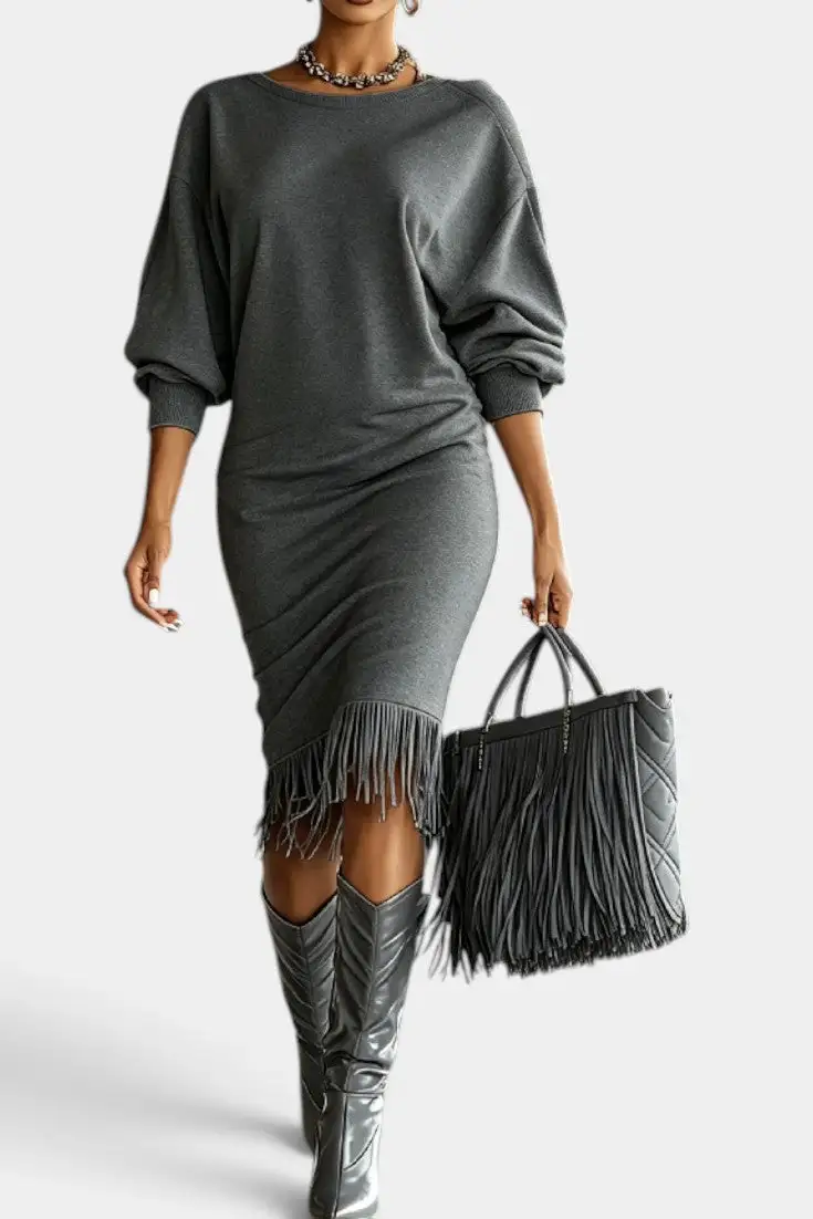 Fitted Midi Dress