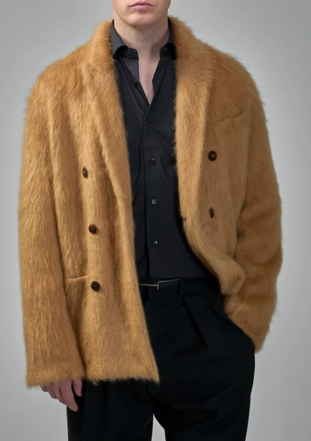 High-Collar Lightweight Blazer