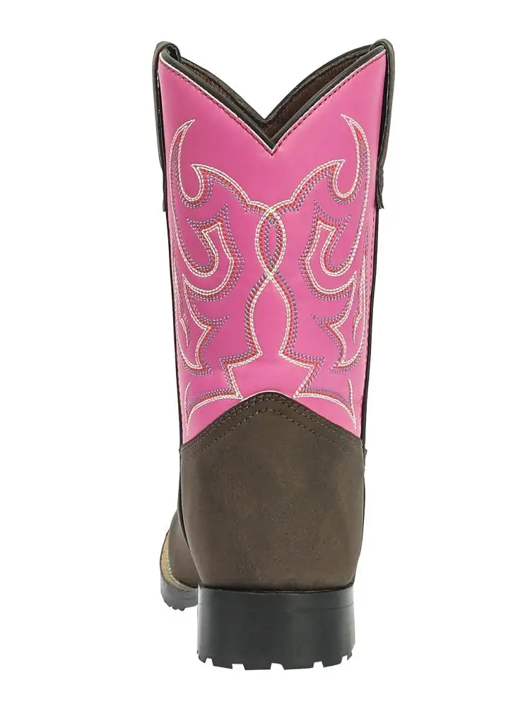 Relaxed Men's Western Boots With Stitched Shaft