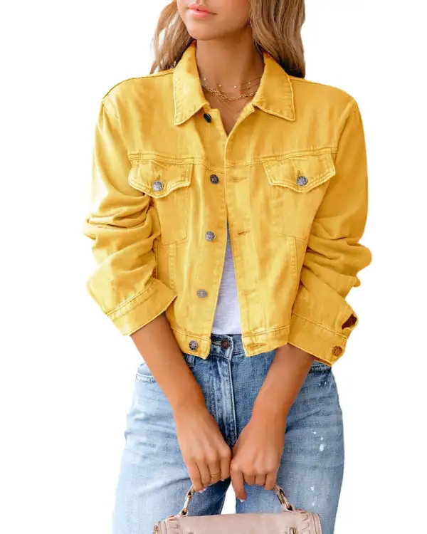 Women's Women Long Sleeve Casual Coat Denim Jacket