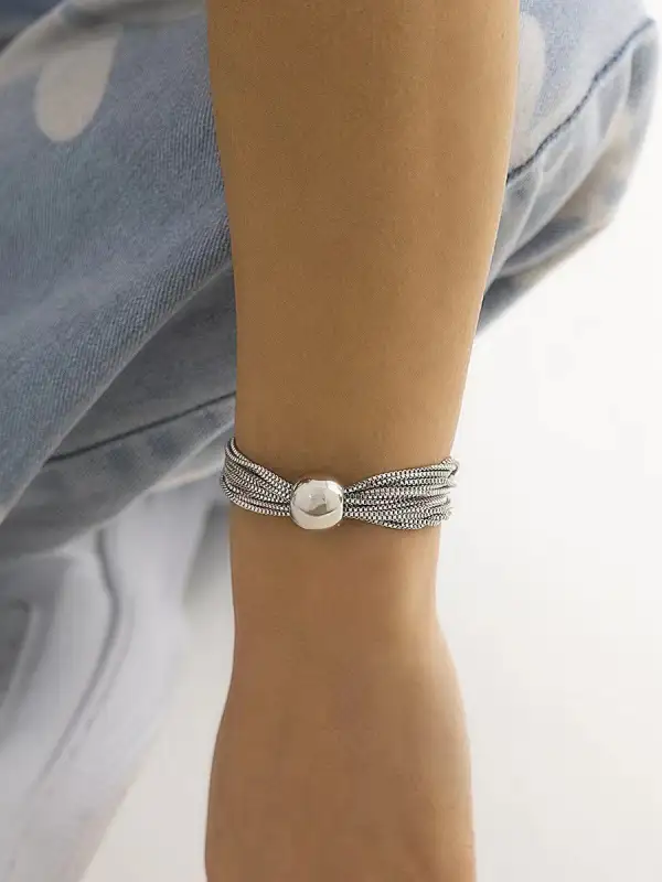 Chain Linked Alloy Bracelet
