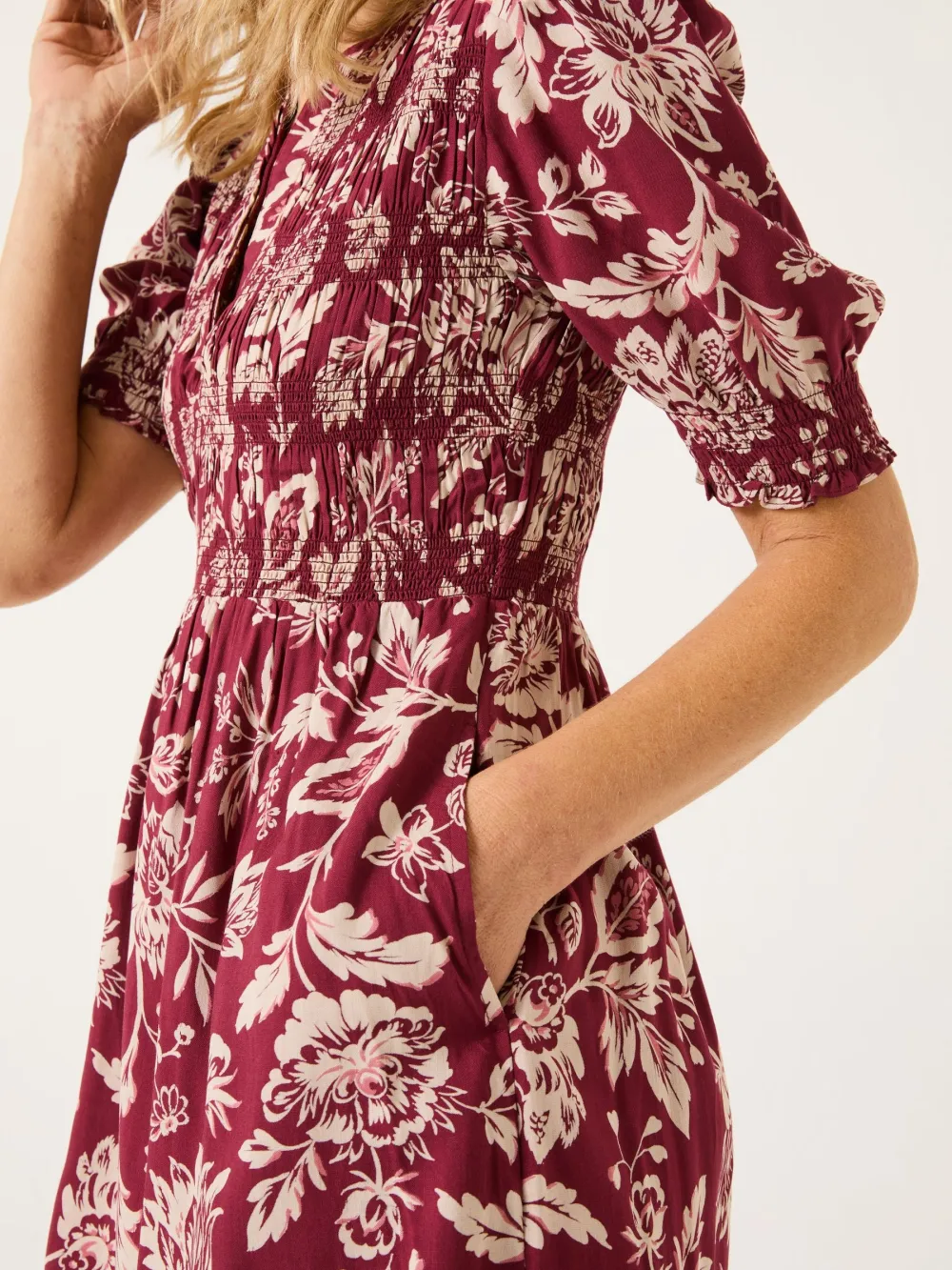 Burgundy Red Juniper Dress