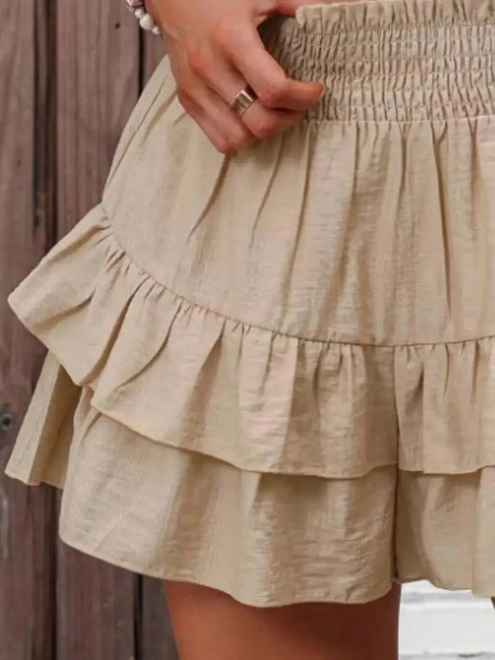 Ruffle High Waist Skort