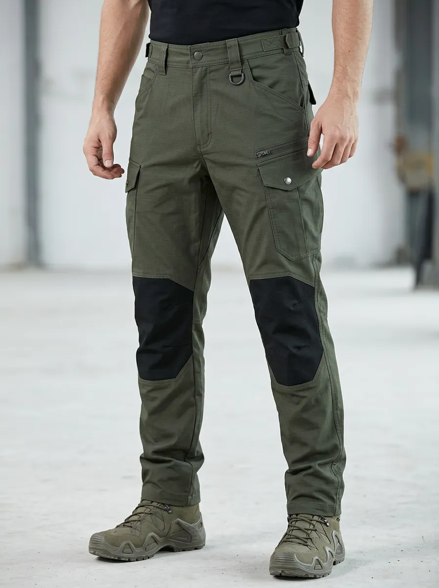 Everyday Reinforced-Knee Outdoor Men's Multi-Pocket Waterproof Tactical Cargo Pants