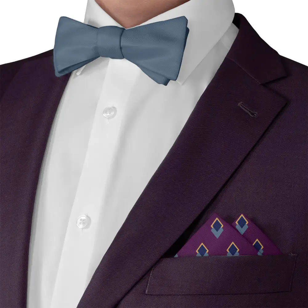Elegant Polished Art Deco Geometric Pocket Square