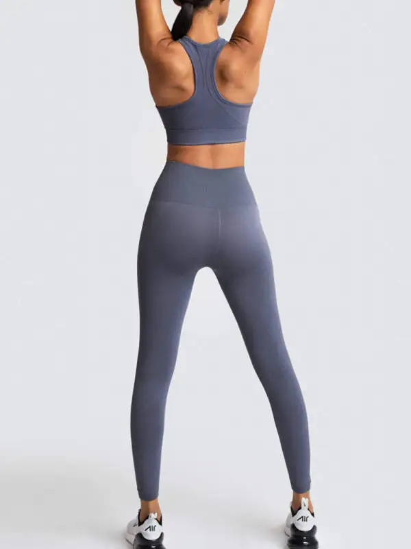 Beautiful Back High Waist Peach Hip Top