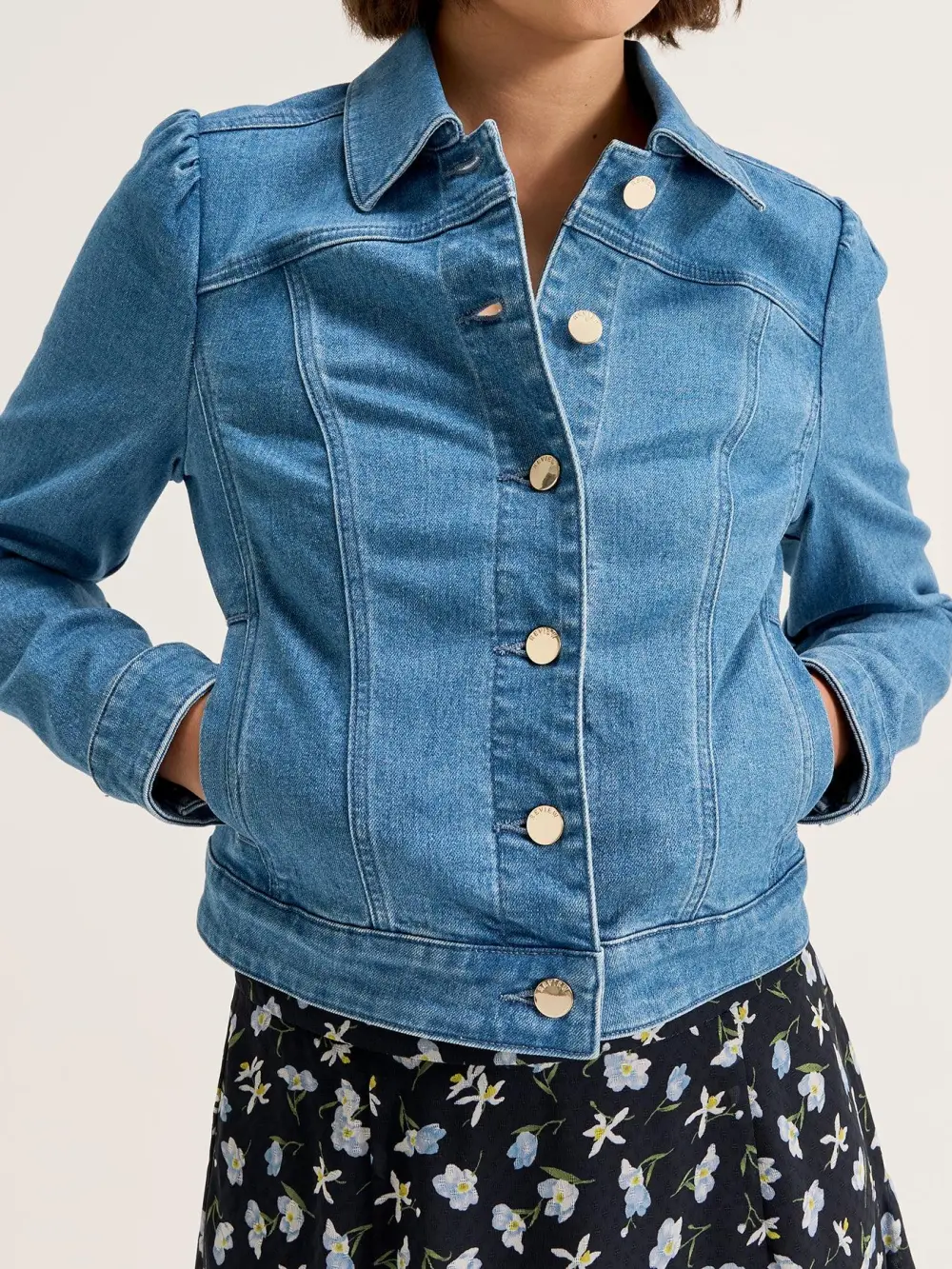 Vintage Slim Blue Denim Jacket
