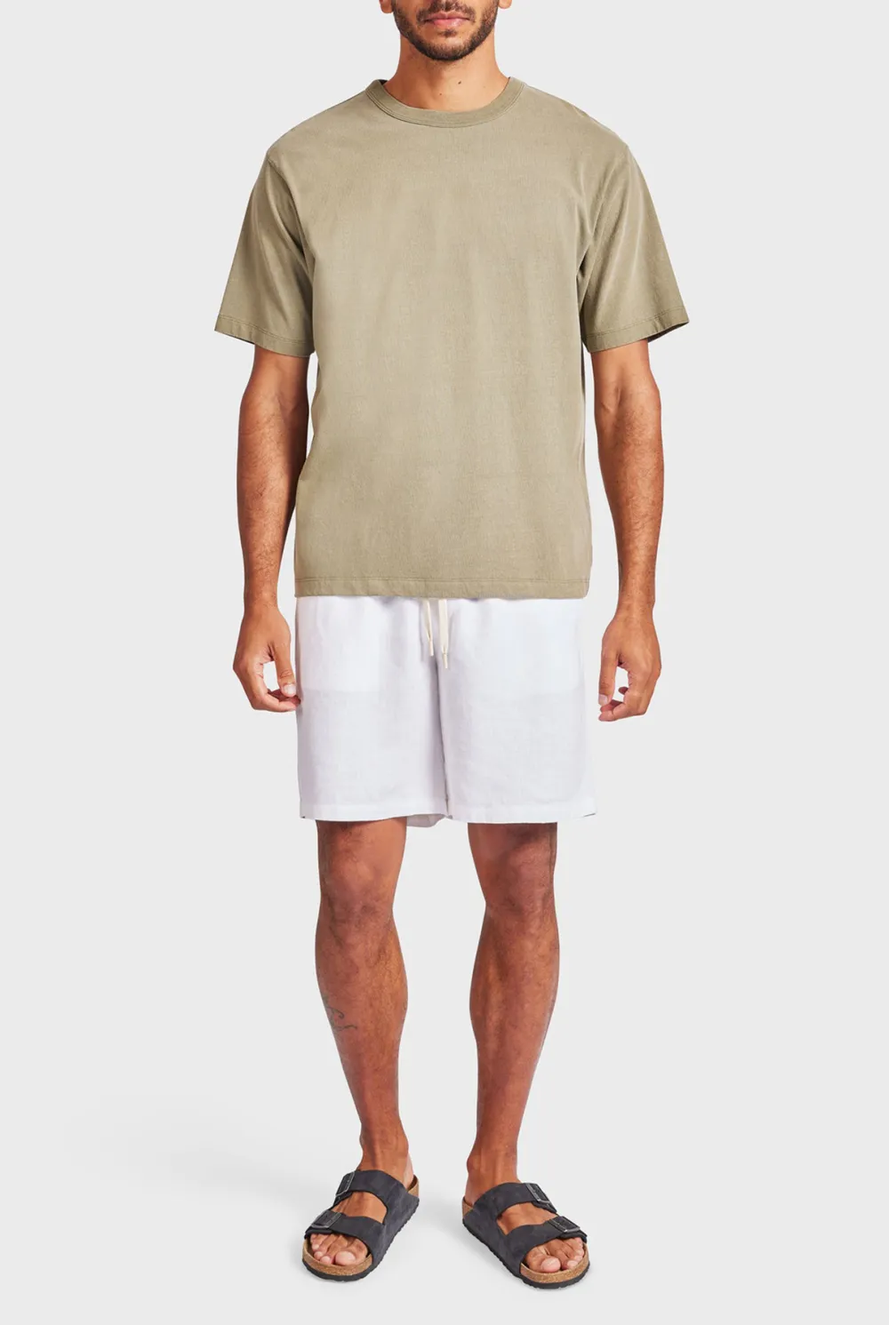 Crew Neck Solid Tee