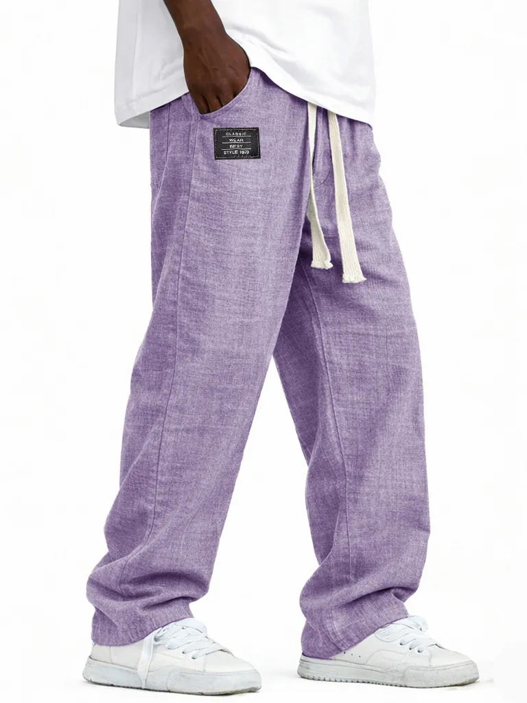 Soft Touch Linen Blend Pull On Pants