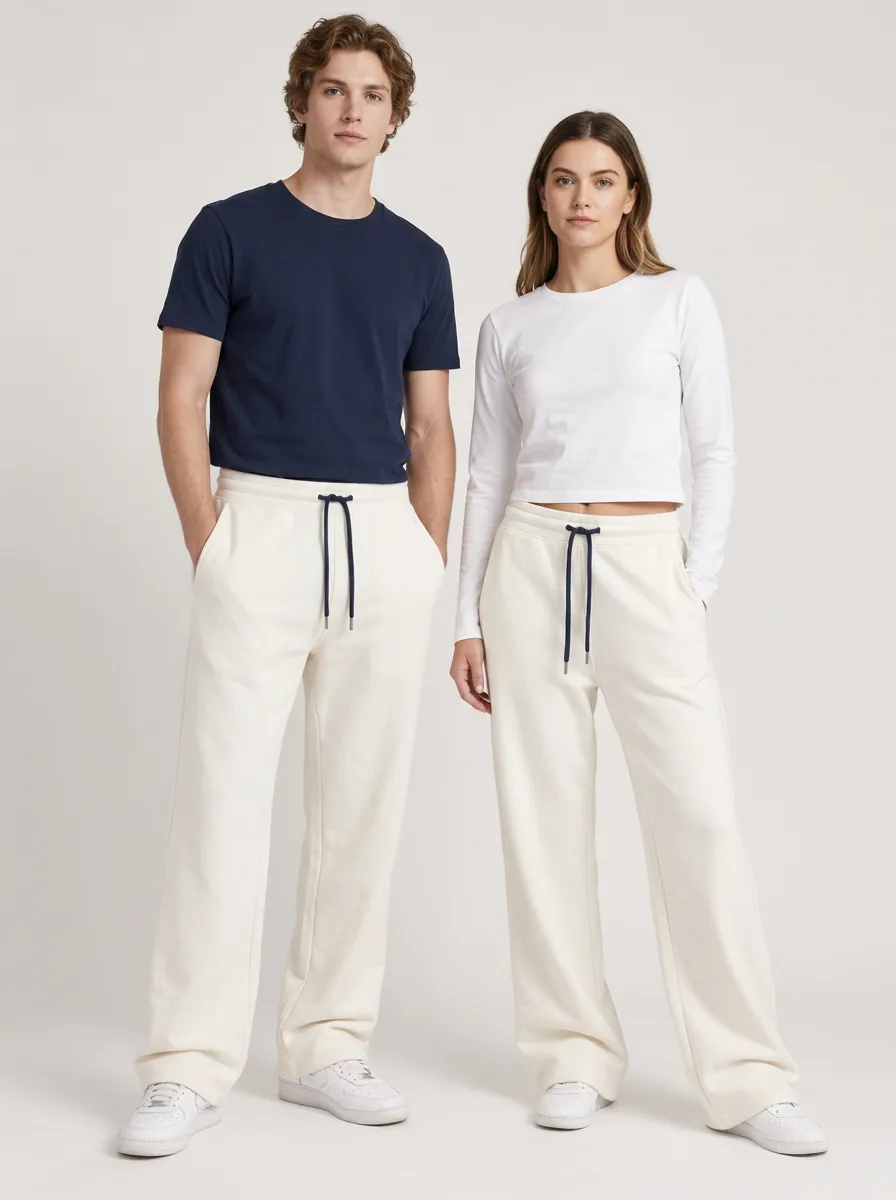 Unisex Sport Inspired Drawstring Jogger Pants