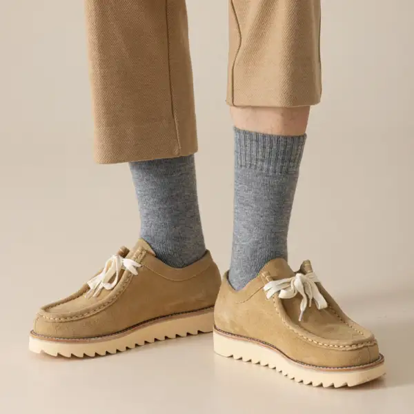 Flexible Merino Wool Cushioned Casual Socks