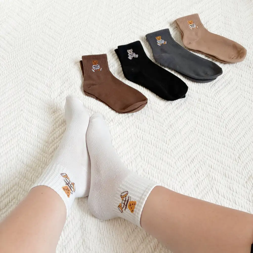 Cozy Teddy Bear Socks Pack