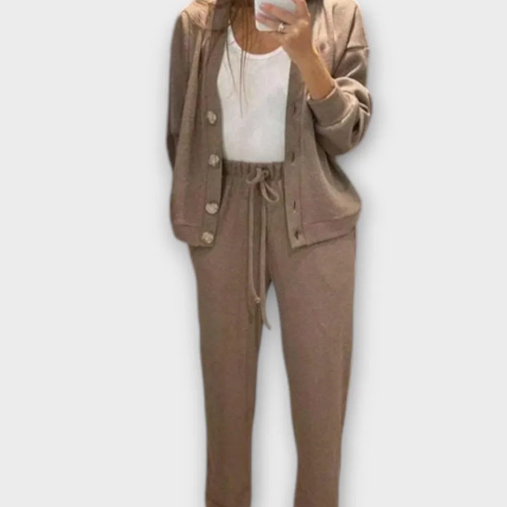 Trouser Cardigan Coordinated Matching Set