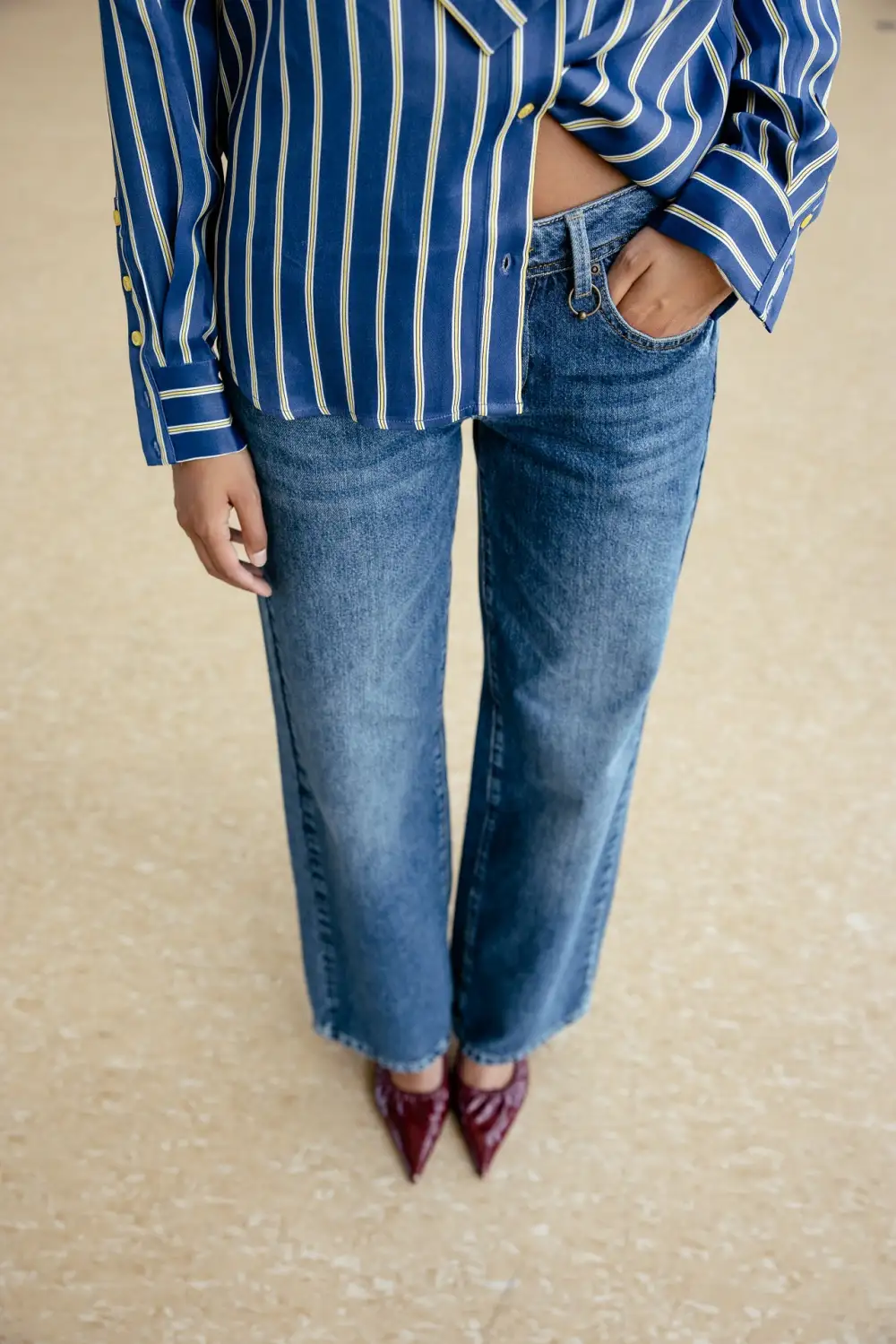 Women's Versatile Simple Denim Jeans