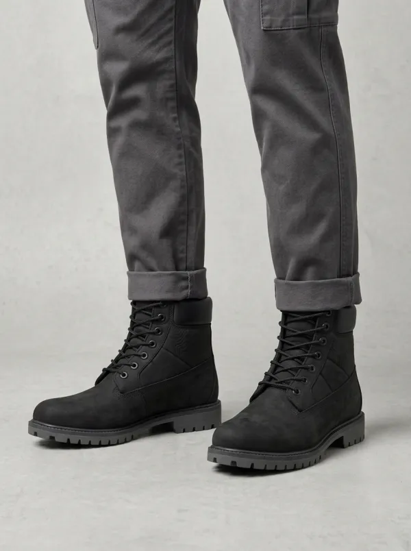 Unisex Outdoor Lover Topographic Pattern Print Work Boots