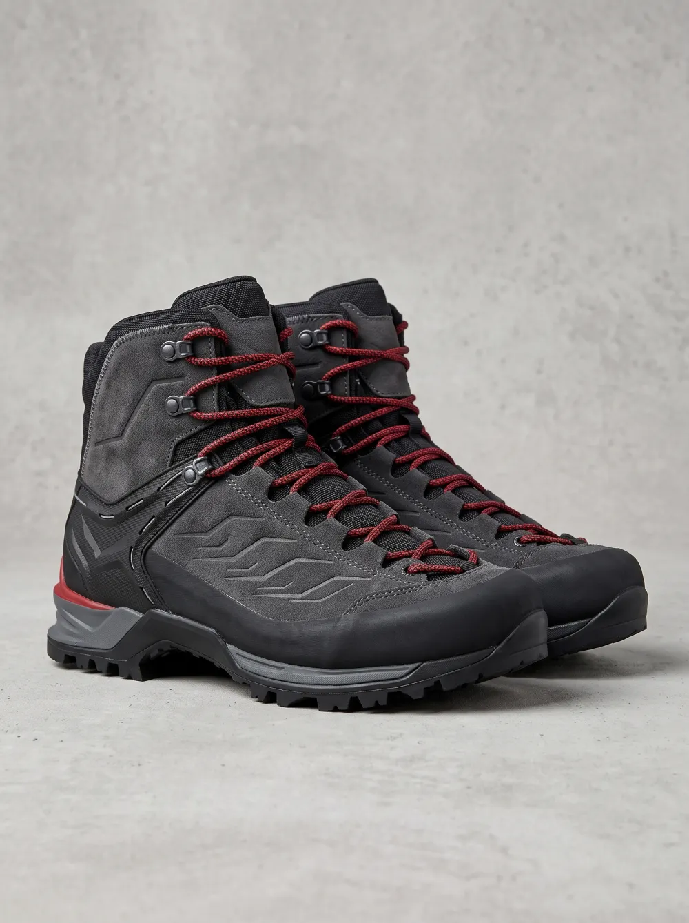 Men's Technical Hiking Boots Red Laces