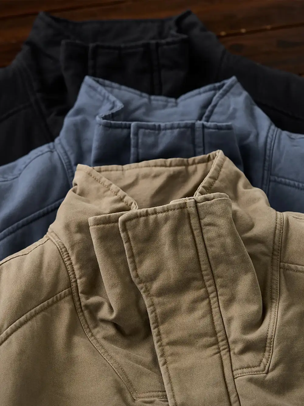 Men's Faux Fur Lined Stand Collar Harrington Jacket