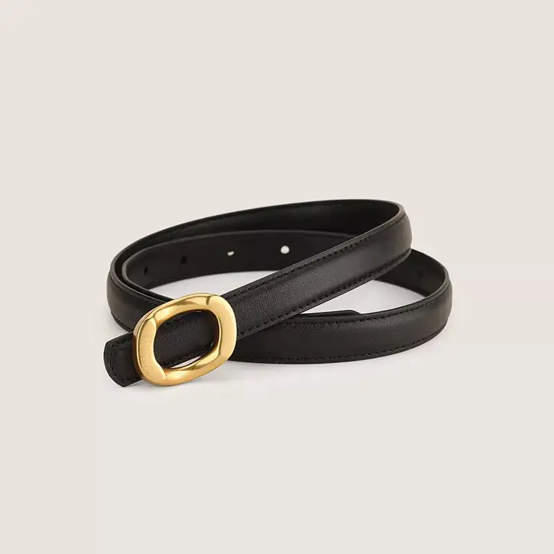 Soft Buckle Leather Belt