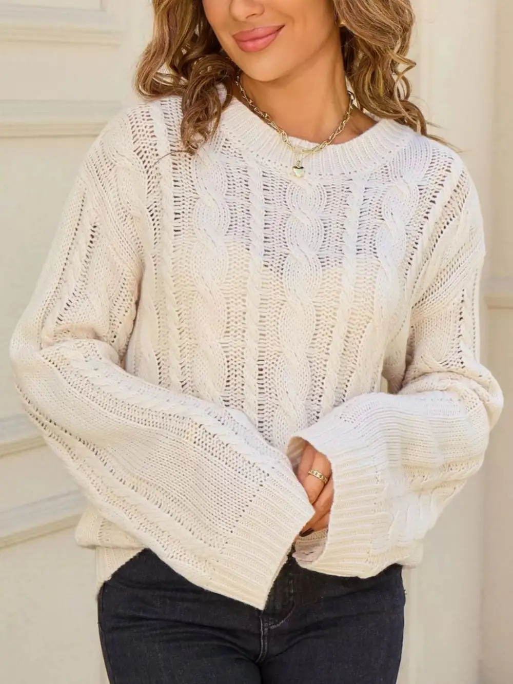 Knit Long Sleeve Sweater