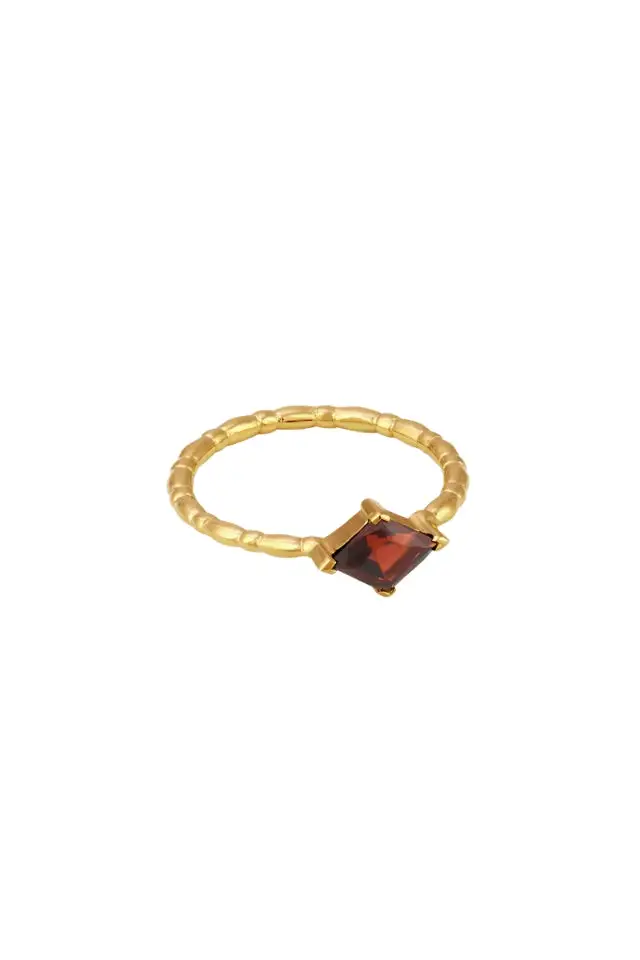 Garnet Polished Ring
