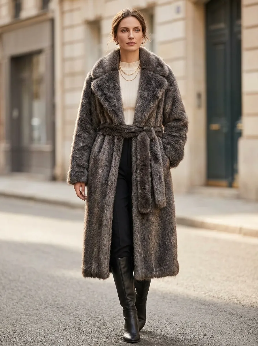 Women's Faux Fur Winter Coat