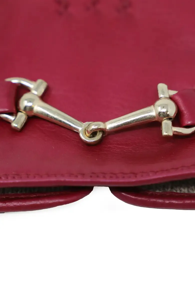Horsebit Cashmere Lined Leather Gloves