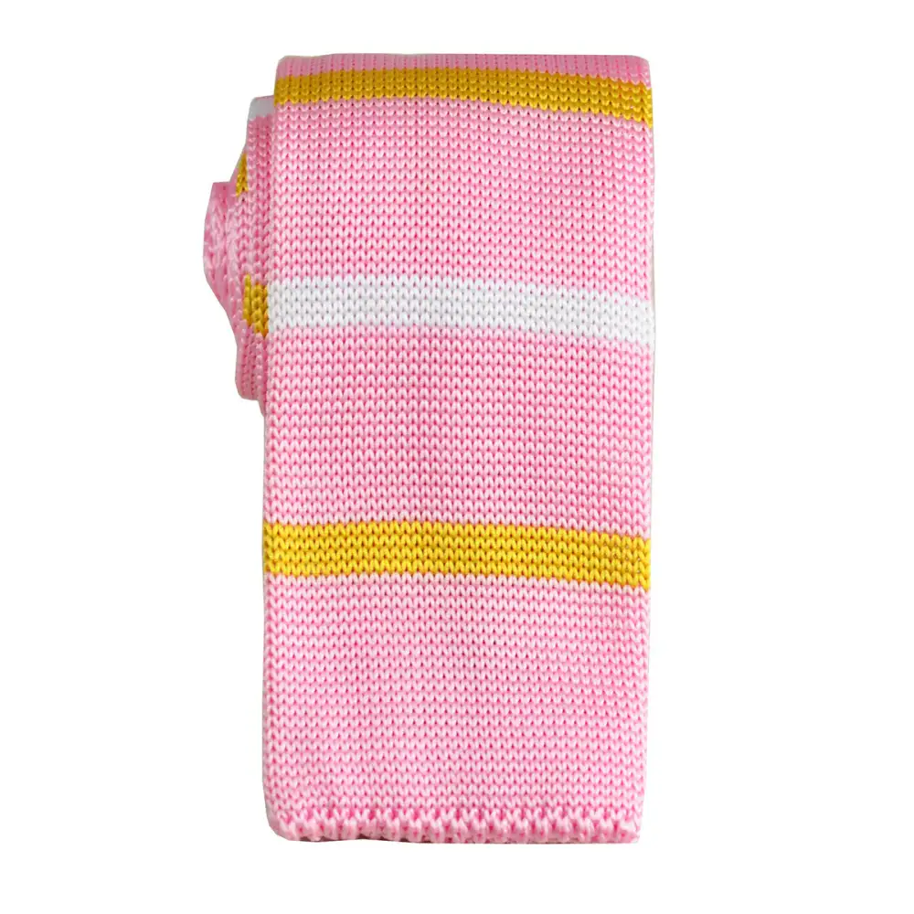 Polished Striped Men's Knit Tie