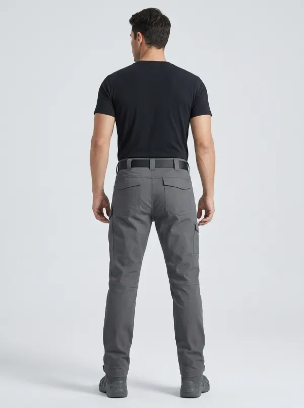 Men's Charcoal Grey Tactical Utility Cargo Pants