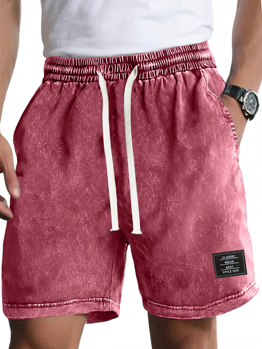 Garment Washed Pocket Shorts