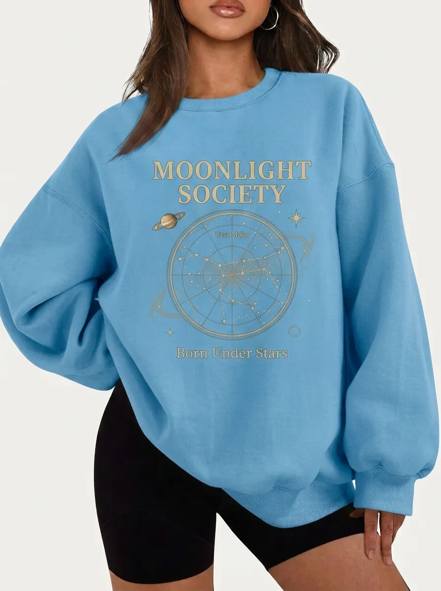 Women's Astronomy Lover Ursa Major Constellation Printed T-shirt