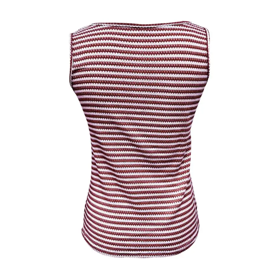 Button Front Knit Tank Top