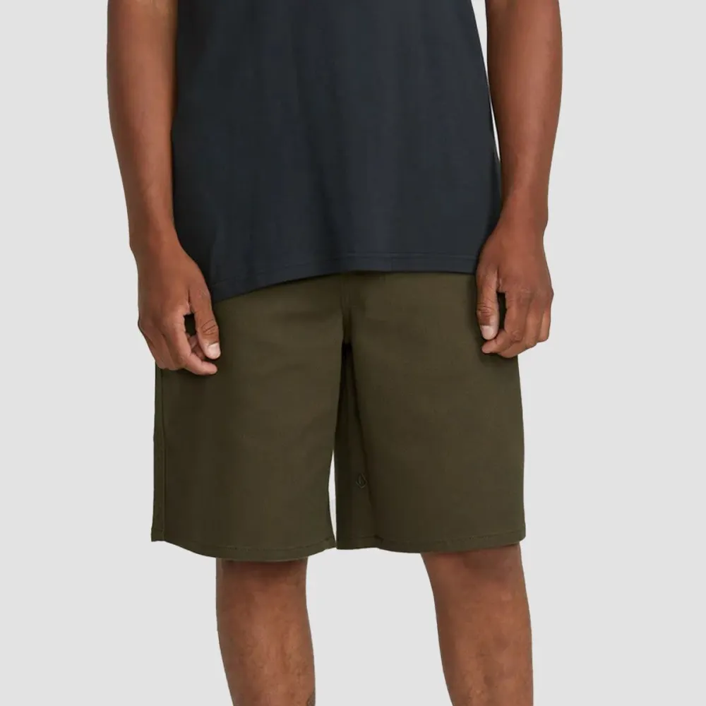 Relaxed Loose Fit Twill Casual Shorts