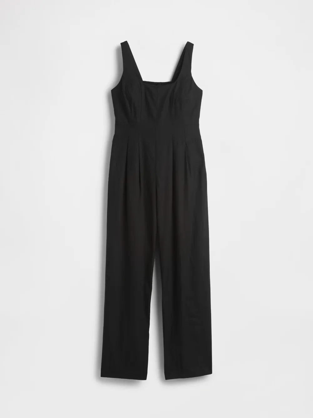 Soft Square Collar Strap Pants