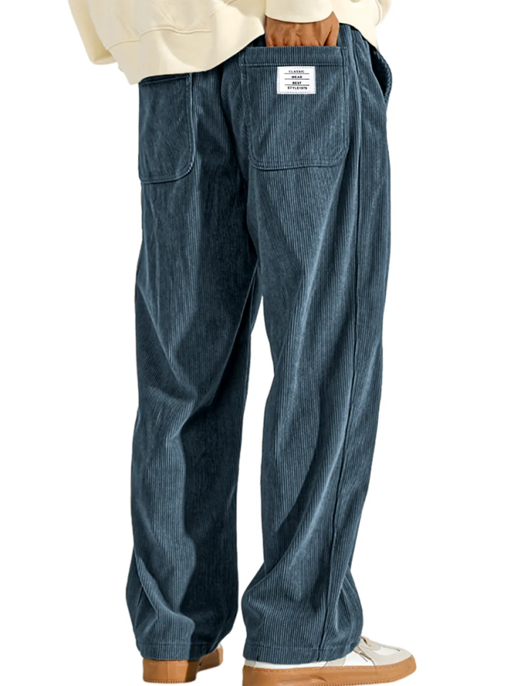 Garment Washed Corduroy Utility Pants