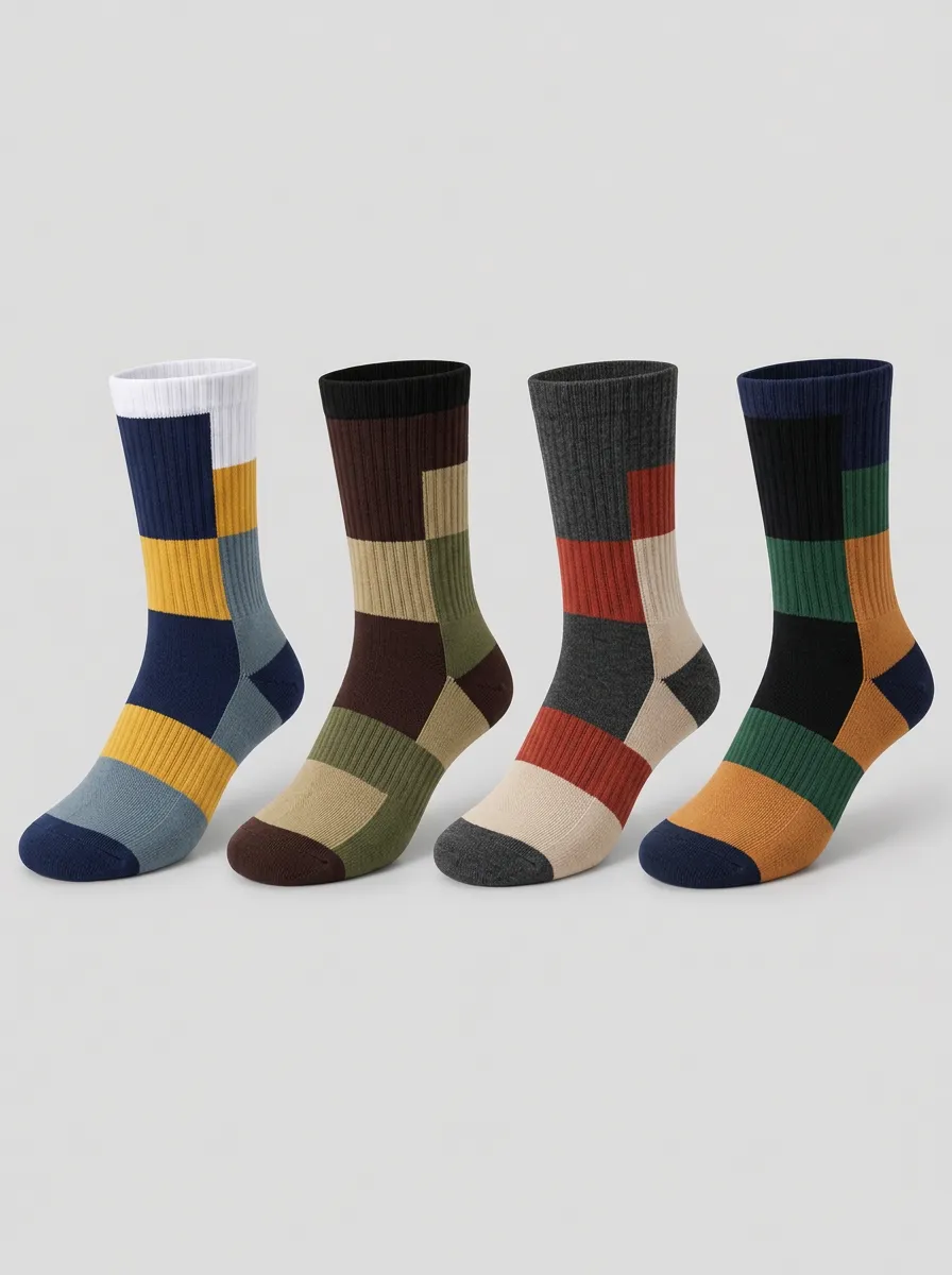 Men's Ridge Colorblock Socks 9-Pack