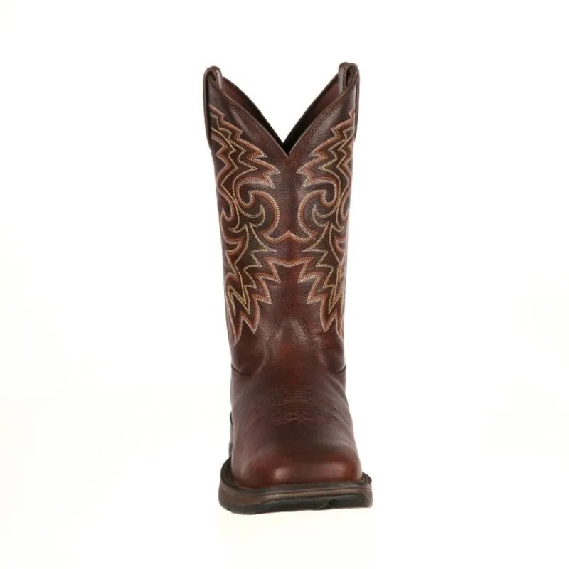 Rugged Square Toe Pull-On Western Boots