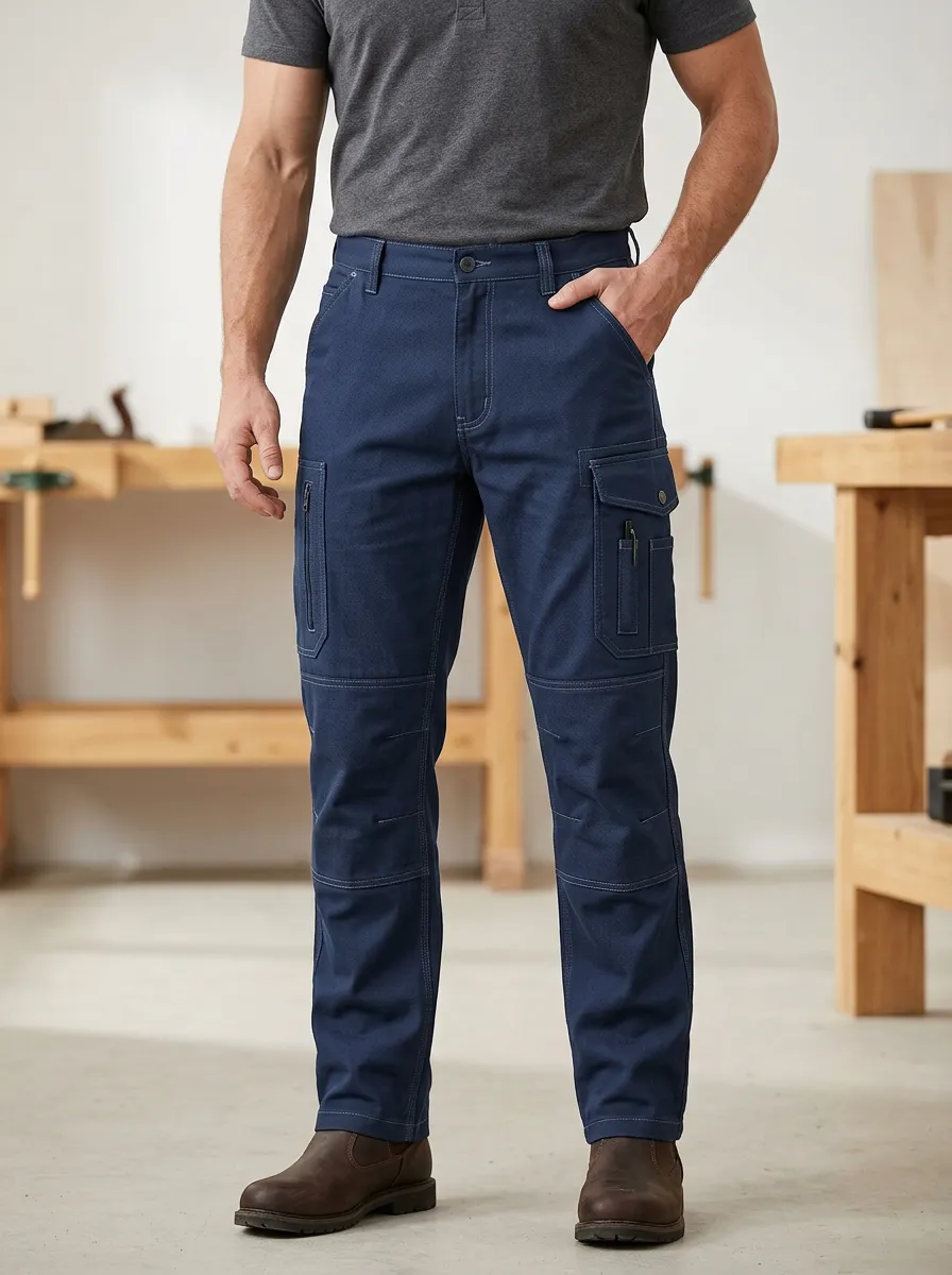 Men's Carpenter Multi-Pocket Work Pants